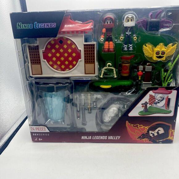 Jazwares Other - Ninja Legends Valley Action Figure Playset 24 Pieces  Distressed Package